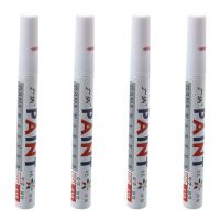 4x White Permanent Car Tyre Tire Metal Paint Pen Marker