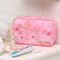 กระเป๋าเสริมการเดินทาง Hello Kitty สำหรับจัดระเบียบเวลาเดินทาง งานลิขสิทธิ์แท้ กางออกได้ 2 ชั้น ขนาด 15×8×23 cm