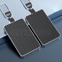 New Carbon Alloy+ABS  For Tesla Model 3 Model Y Car Card Key Holder Protector Case Cover Full Cover Accessories