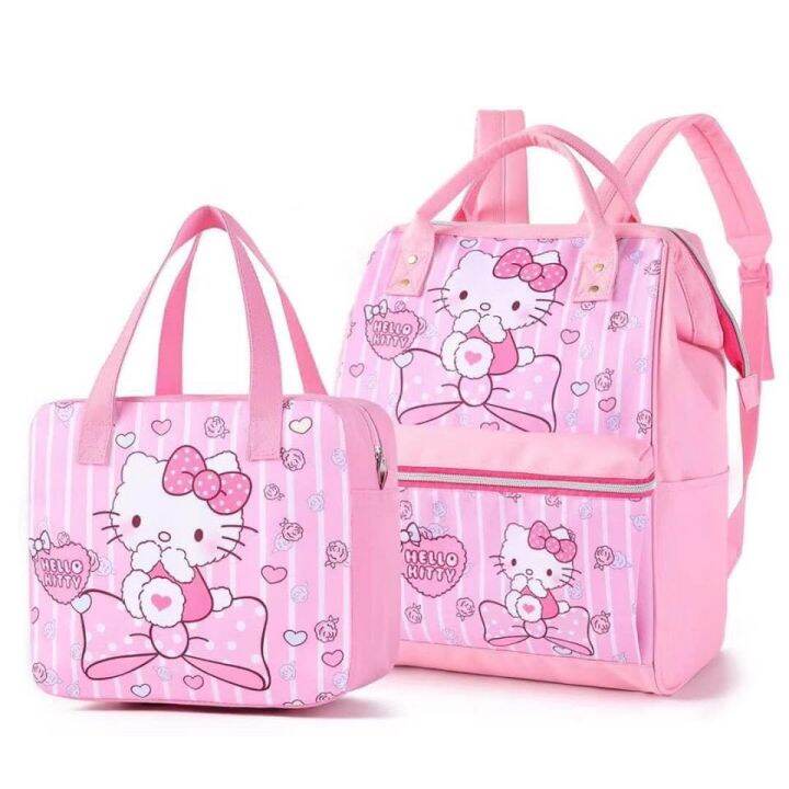 HELLO KITTY BACKPACK WITH FREE LUNCH BAG/ HAND BAG Lazada PH