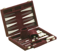 CHH 18" Recreational Velvet Backgammon Board Game Case, Burgundy