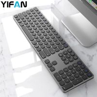 ↂ❁℡ Recharging Keyboard Bluetooth Full Size 110 Keys Keyboard Wireless for Desktop/Laptop/Windows PC