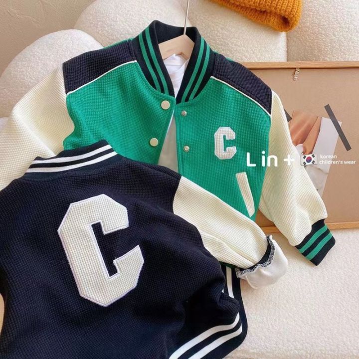 Girls Baseball Uniform Children's Spring Clothing Korean Version