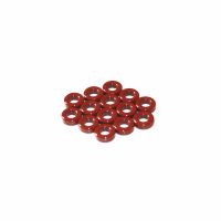 50PCS T37-2 Iron powder cores T37-2 OD*ID*HT 9.5*5*3 mm 4nH/N2 10uo Iron dust core Ferrite Toroid Core Coating Red gray T