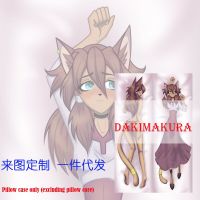 Dakimakura อะนิเมะเซ็กซี่แมว Danny Furry สองด้านพิมพ์ชีวิตขนาดร่างกายปลอกหมอน