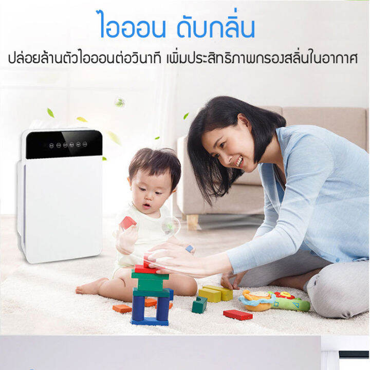 เครื่องฟอกอากาศ-กรองอากาศ-กรองฝุ่น-ฟอกอากาศ-มีเสียงรบกวนจากโหมดสลีปที่เงียบสงบเป็นพิเศษเช่นเซเรเนด-led-เทคโนโลยีสัมผัสอัจฉริยะควา