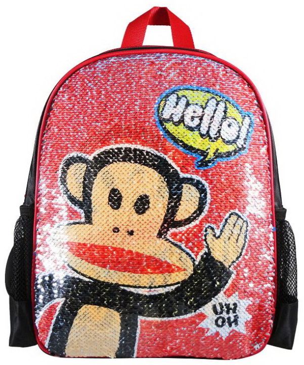 กระเป๋าเด็ก-kids-bag-กระเป๋าเป้เด็ก-กระเป๋านักเรียน-สินค้าขายดี-ลายการ์ตูนลิขสิทธิ์แท้-paulfrank-backpack-13-กระเป๋าเป้-pf03-513