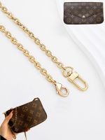 be applicable ingenuity suitable for lv three-in-one chain original accessories small mahjong bag crossbody shoulder strap metal bag chain single purchase