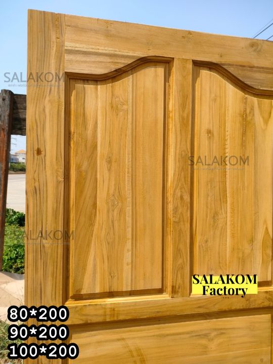 slk-ประตูไม้สักแท้-ประตูบ้าน-ขนาด-80-200-90-200-100-200-ซม-5-เต้า-ปีกนก-ประตูห้องนอน-ประตูหน้าบ้าน-ไม้สักแท้