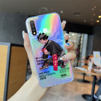 เคสโทรศัพท์สำหรับ Vivo Y02 Vivo Y22 Y19 Y16 Y35 Y22S การ์ตูนอนิเมะ5G Y76เคสโทรศัพท์โทรศัพท์สลายเลเซอร์รุ้ง Luffy Ace Zoro โปร่งใสขอบบางเฉียบ TPU นุ่มมากเคสกันกระแทกมีสีสันในตัวบัตรเลเซอร์ปลอก