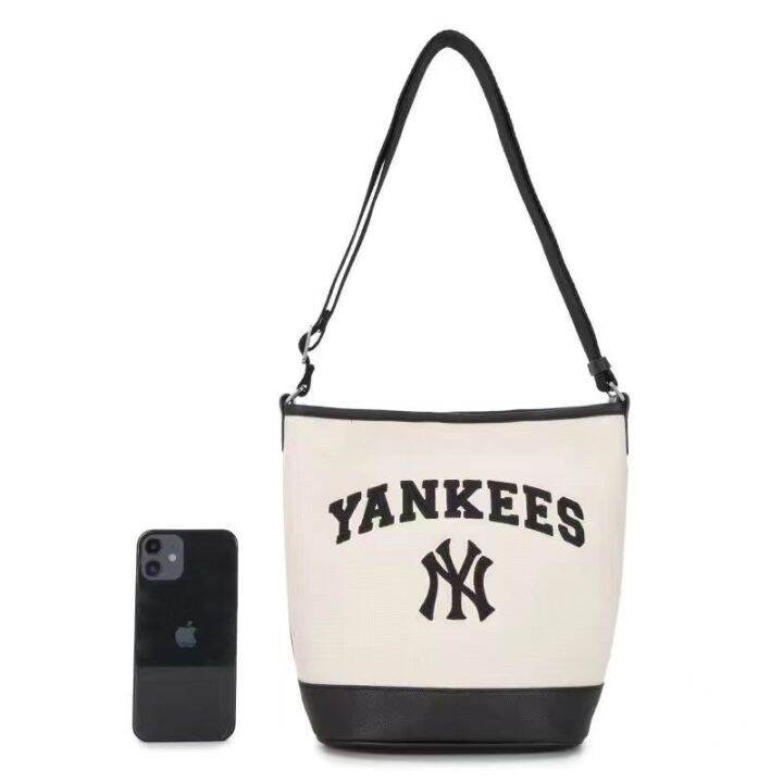 mlb-official-ny-korea-ml-bucket-bag-shoulder-bag-new-summer-presbyopia-ny-fashion-casual-messenger-bag-class-commuter-bag