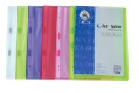 ออร์ก้า แฟ้มใส่เอกสารมีซองหน้าปก+ไส้ 10 แผ่น แพ็ค 6 เล่ม คละสี / ORCA View Binder A4 (10Pockets/Book) 6/Pack