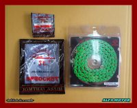 HONDA GROM125 MSX125 FRONT (12T) &amp; REAR (30T) SPROCKET &amp; CHAIN (420N) (120L) "GREEN" SET #สเตอร์หน้า12ฟัน สเตอร์หลัง30ฟัน โซ่สีเขียว