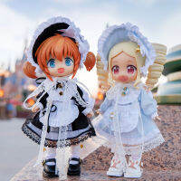 (ร้อน) Ob11ตุ๊กตา Suki เสื้อผ้าน่ารัก Lolita Lace ชุด Headwear ถุงเท้าชุดสำหรับ Nendoroids, Penny, Molly, Ymy, Gsc, Ufdoll, 1ตุ๊กตา12bjd