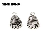 【YF】✚♕▦  New 5pcs/bag 17x14mm Zinc Alloy  Round Beads Tassels End Cap Charms Pendants for Earring Jewelry Accessories