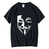 Xin Yi Mens 100 Cotton Tshirt V Word Vendetta Printing Loose Male Tshirt Men Tshirt Hop Gildan
