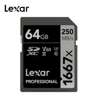 2023 100Original Lexar Memory Card 1667X 250MBs Flash Card 64GB 128GB 256GB sd UHSII U3 SD Card SDXC C10 For 3D 4K HD Video