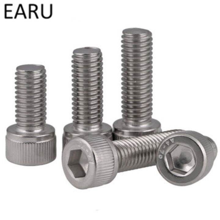 haotao-hardware-สแตนเลส316-din912มาตรฐานหกเหลี่ยม-hex-socket-cup-head-สกรูสลักเกลียว-m10x16-20-25-30-40-45-50-150มม