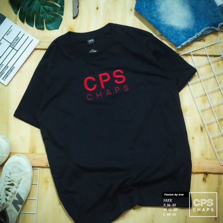 เสื้อยืด-cps-chap-ปักนูน-์no-40-ช-ญ-มีเก็บเงินปลายทาง