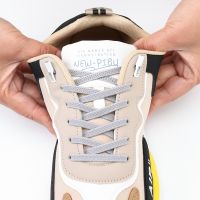 【HOT】✤♛ Colors Flat Shoelaces Elastic No Tie Shoe Laces Sneakers Suitable All Shoes Accessories Lazy Metal button