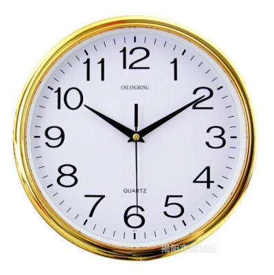 นาฬิกาแฟชั่นนาฬิกาเข็มขนาด 12 นิ้วนาฬิกาแขวนนาฬิกาตั้งโต๊ะสีทองนาฬิกาแขวนทรงกลมหน้าขาวคาร์ฟูร์ Clock, fashion, clock, needle, size 12 inches, wall clock, gold table clock, round wall clock,