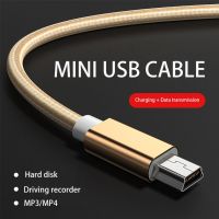 สายสายชาร์จข้อมูลแบบหัวคู่ขนาดเล็กพกพาได้ที่ชาร์จกล้องดิจิตอลสาย USB มินิสายชาร์จแบตเตอรี่ USB ต่อ USB มินิ USB เครื่องชาร์จยูเอสบีเร็วสายชาร์จแบตเตอรี่กล้องสายชาร์จ