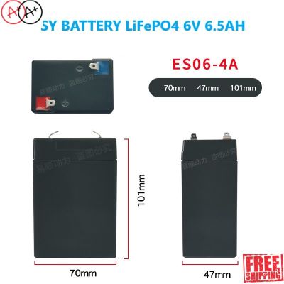 [สินค้าพร้อมจัดส่ง]⭐⭐แบตเตอรี่ LiFePO4 สำรองไฟ UPS Solar cell ไฟฉุกเฉิน รถของเล่นเด็ก ุ6V 6.5Ah มี BMS จ่ายกระแสสูงสุดได้ 20A (พร้อมส่ง)[สินค้าใหม่]จัดส่งฟรีมีบริการเก็บเงินปลายทาง⭐⭐