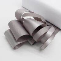 5 Meter/Lot Dark Grey Solid Color Tapes Grosgrain Ribbon Silver Satin Ribbon Double Face Fabric Scrap Booking DIY Accessories