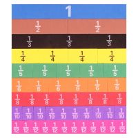 51 pcs Magnetic Rainbow Fraction Tiles Math Toys Montessori Kids Learning Educational Toys