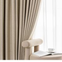 【YD】 New and Shading Curtain Color Cotton Insulation Curtains for Room Bedroom