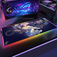 Overlord Non-Slip Mat Mousepad RGB คีย์บอร์ดแผ่นรองเม้าส์ Xxl Gaming อุปกรณ์เสริม Mause Ped Pc Gamer LED Mice คีย์บอร์ด