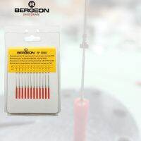 Bergeon 3008 Assortment ชุด12 Pivot Cutting Broaches 0.05Mm-0.20Mm พร้อมที่จับ PVC