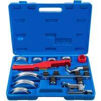 HVAC Refrigeration Manual Copper Ratcheting Pipe Bender Kit With 7 Dies 6-22Mm 90° Inward &amp; Outward Tube Bending Tools