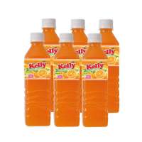 เคลลี่ น้ำส้ม 25% 450 มล. X 6 ขวด Kelly 25% Orange Juice 450 ml x 6 โปรโมชันราคาถูก เก็บเงินปลายทาง
