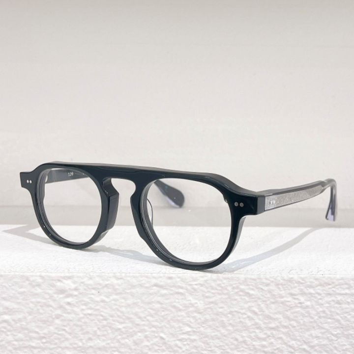 529รอบเต่ากรอบแว่นตาคุณภาพเดิม-handmade-acetate-แว่นตาคลาสสิก-handmade-แฟชั่นแว่นตา