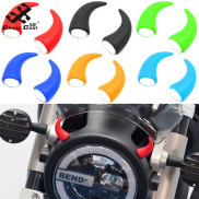 Circle Cool 1 Pair Motorcycle Helmet Devil Horn Decorative Stickers Retro
