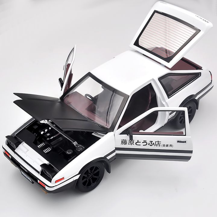 1-20-movie-car-ae86-alloy-car-mold-die-casting-toy-car-metal-car-model-simulation-sound-and-light-childrens-toy-gift