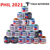 PHIL 2023 Pigeon Foot Ring ID 8มม. คุณภาพสูงทนทานอลูมิเนียมสีสันสดใส Core พร้อมตัวเลข Bird Foot Ring Bird Supplies 20 Pcs