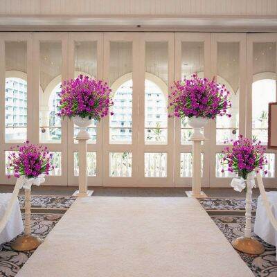 【YF】○﹉▨  Fake Artificial Flowers Outdoor for Decoration UV Resistant No Fade Faux Plastic Garden Porch Window Office TableTH