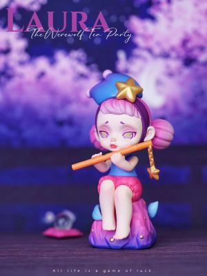 Laura Man และ Wolf Tea Party Series Blind Kawaii Mystery ของเล่นตุ๊กตาน่ารักอะนิเมะรูปเดสก์ท็อปเครื่องประดับของขวัญ Collection