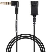 Call center headset QD Quick Disconnect cable with single 3.5mm plug for smartphones mobile phones computerlaptop etc