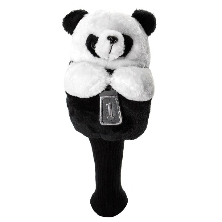 ที่คลุมหัวกอล์ฟคลับตุ๊กตาการ์ตูนหมีฝาครอบเสารูปสัตว์เบอร์1ที่หุ้มหัวไม้ไม้คลับถุงใส่หัวไม้กอล์ฟ