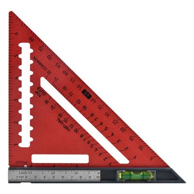 Detachable Triangular Ruler Set Square High Precision Triangular Plate Angle Adjustable Woodworking W Level-Meter