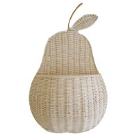 Rattan Shape Storage Basket Handmade Fruit Organizer Wicker Organizer Baby Room Nursery/Homestay Decoration