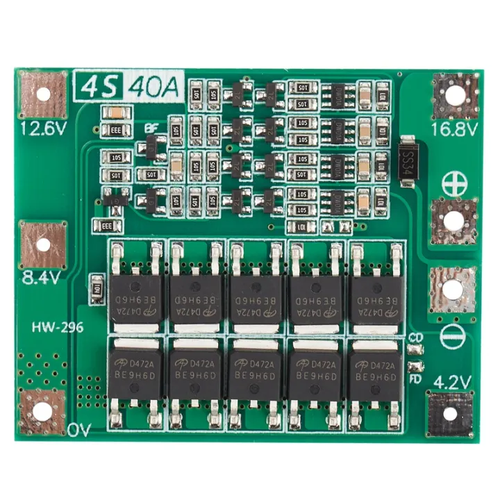 4S 40A Li-Ion แบตเตอรี่ลิเธียม18650เครื่องชาร์จ Pcb Bms แผ่นป้องกัน ...