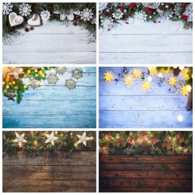 Dekorasi Natal Papan Kayu Fotografi Latar Belakang Kustom Anak-anak Renda Bunga Hati Bintang Lampu Kepingan Salju Latar Belakang Foto Rumah