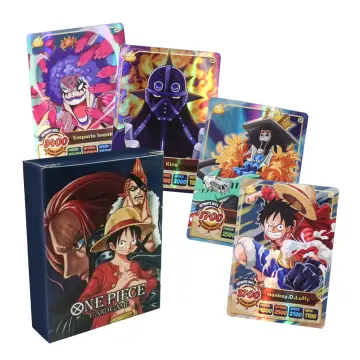 55Pcs/Box ONE PIECE Gold foil card Anime Luffy Zoro Shanks Trading