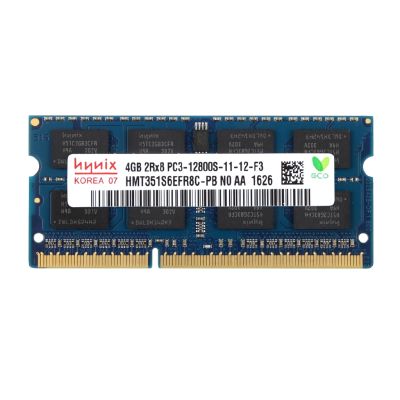 Hynix 4 GB DDR3 หน่วยความจำ Ram DDR3 SDRAM 4GB 1600 MHz 1.5V 204-pin 2Rx8 PC3-12800S SO-DIMM แล็ปท็อป DDR3 4GB โมดูล pc312800 หน่วยความจำโน้ตบุ๊ค