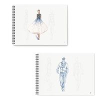 A4 Fashion Design Sketchbook Figure Templates  Dotted Line Human Body Painting Notebook Design Professional Clothing Sketch Book Note Books Pads
