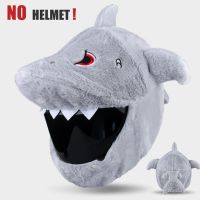 ✳☼☫ 1 Pc Shark Motorcycle Helmet Covers Funny Cartoon Plush Helmet Protective Cover Helmet Full Face Covers For Personalized Helmets